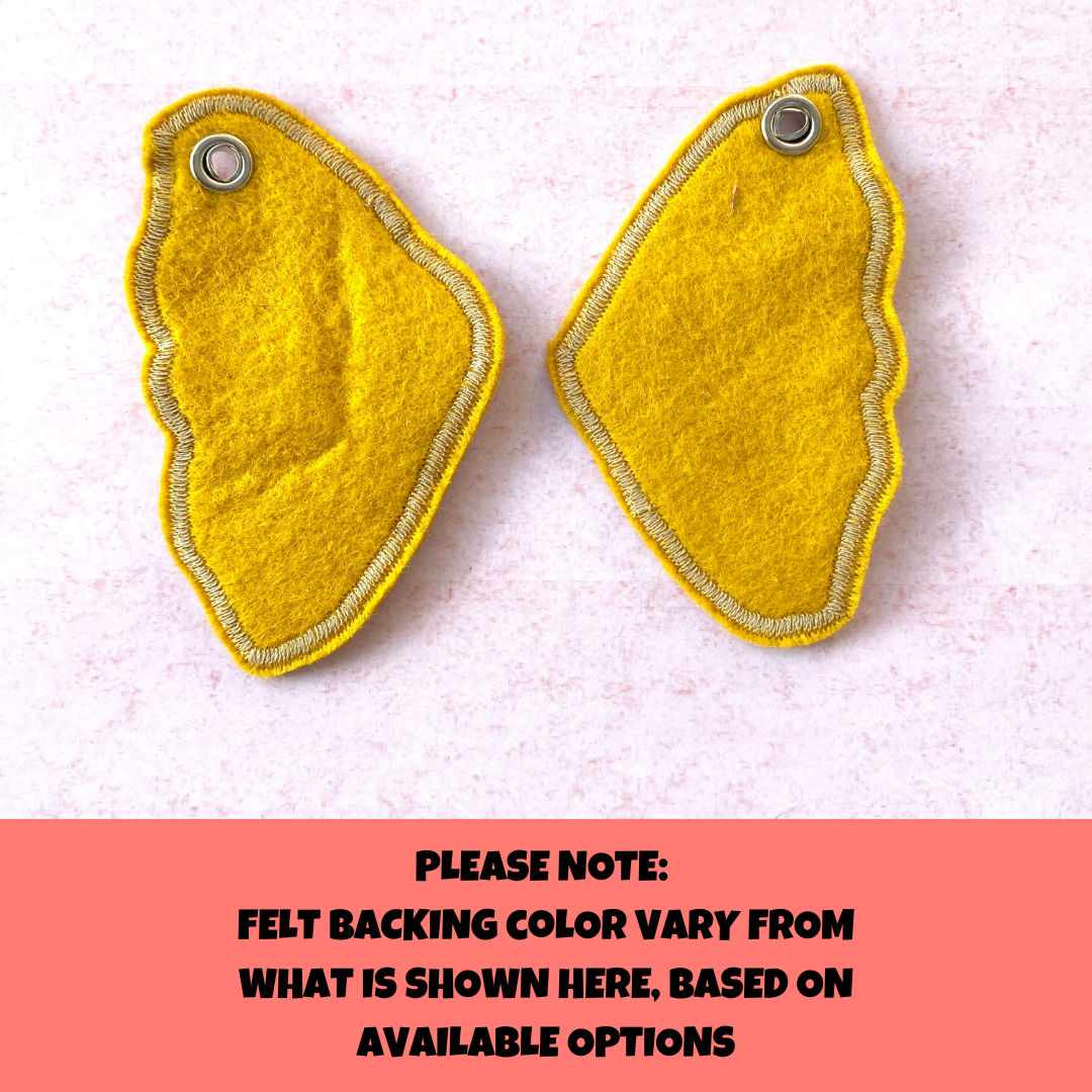 Gold Moth Earrings