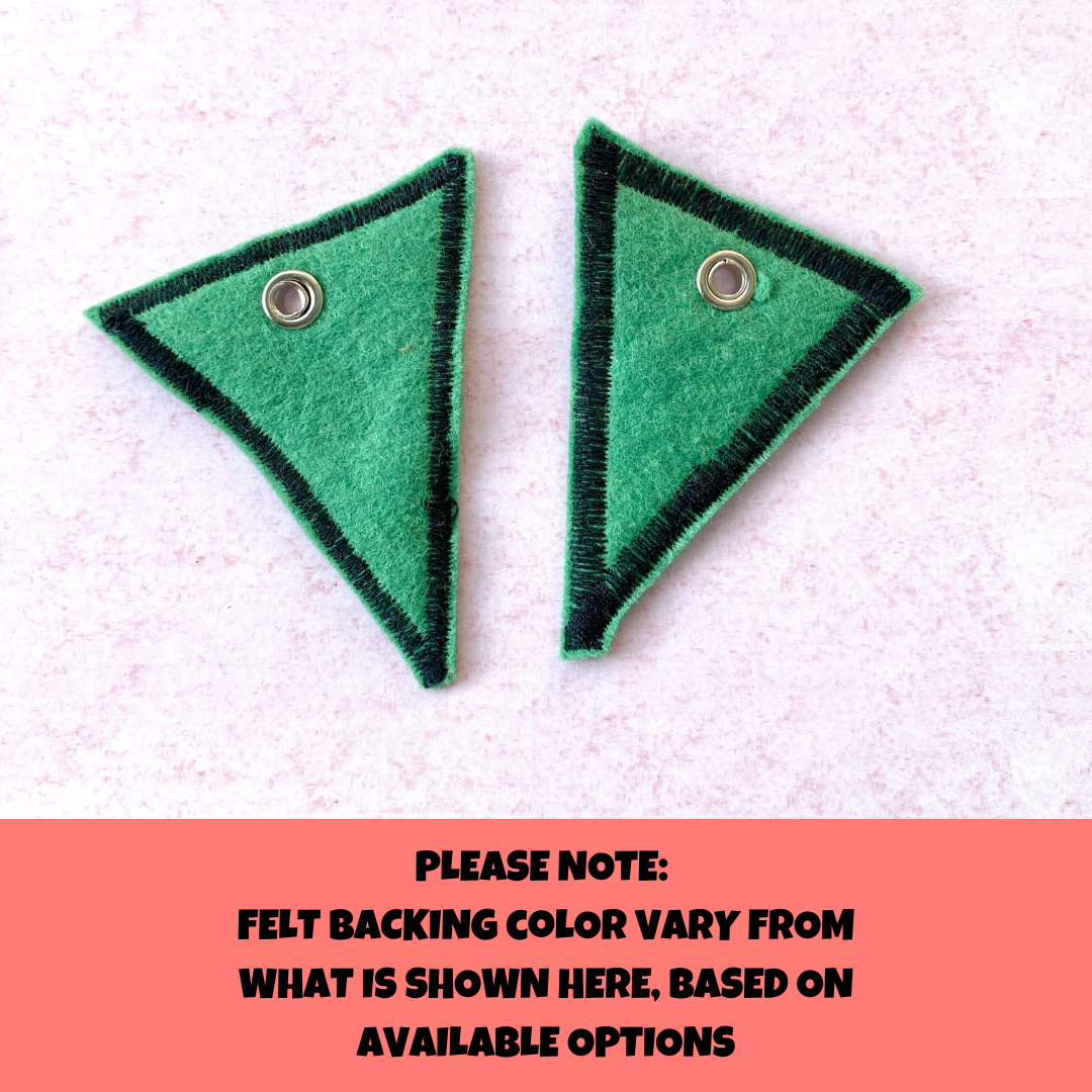 Forest Flower Triangle Earrings