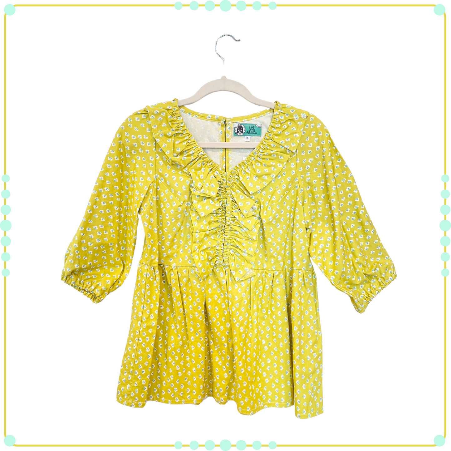XS - Spring Blouse - Sunny Chartreuse