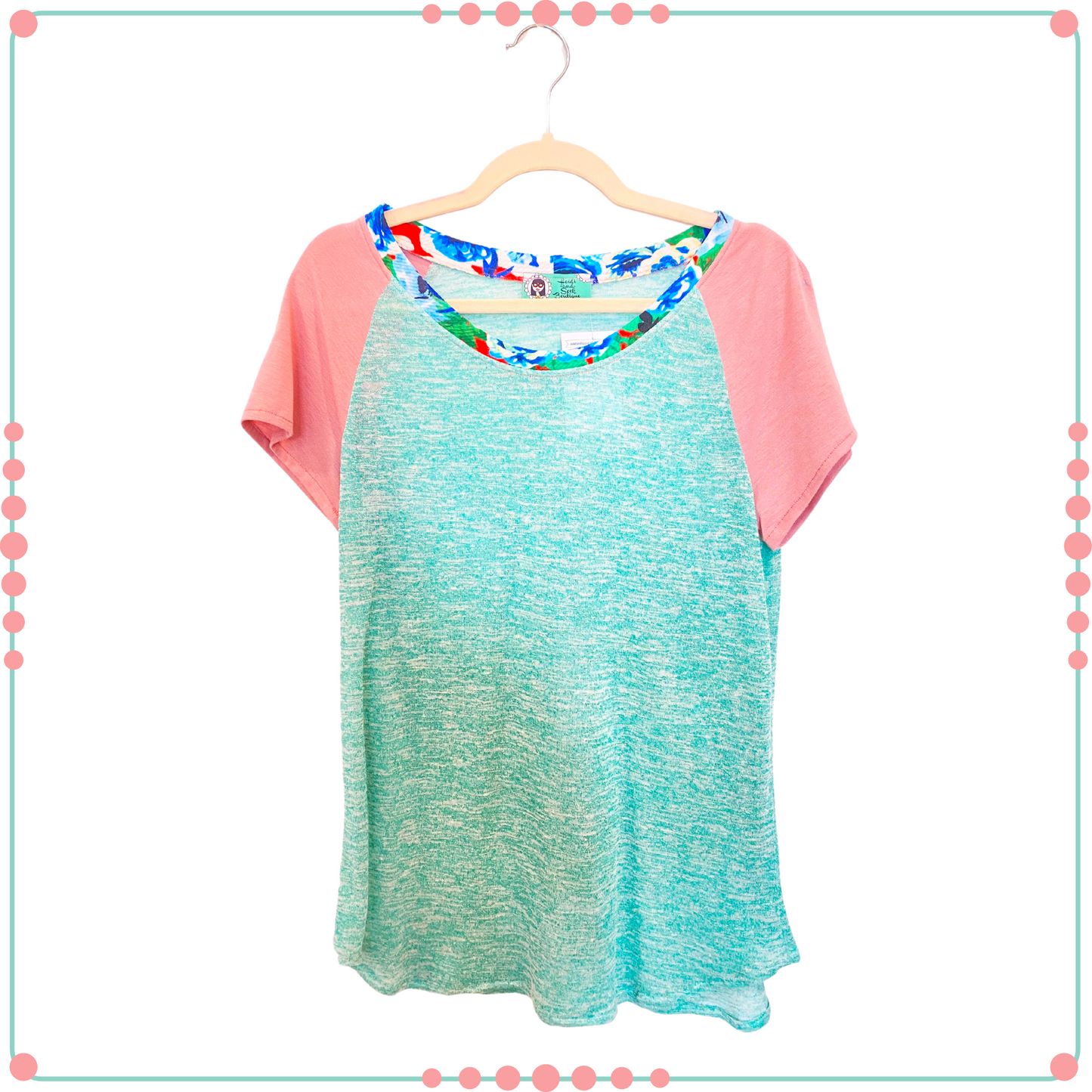 SMALL - Blush Sleeve Tshirt