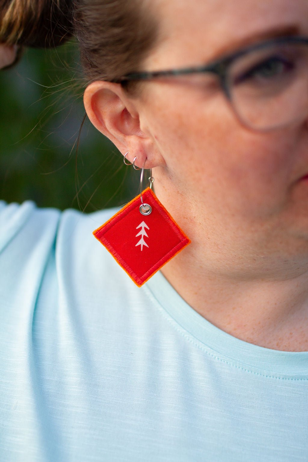 Fall Earrings in Red