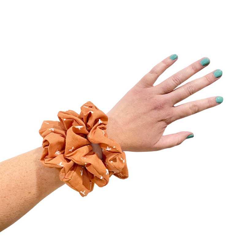 Hair Scrunchie - Rust Plus