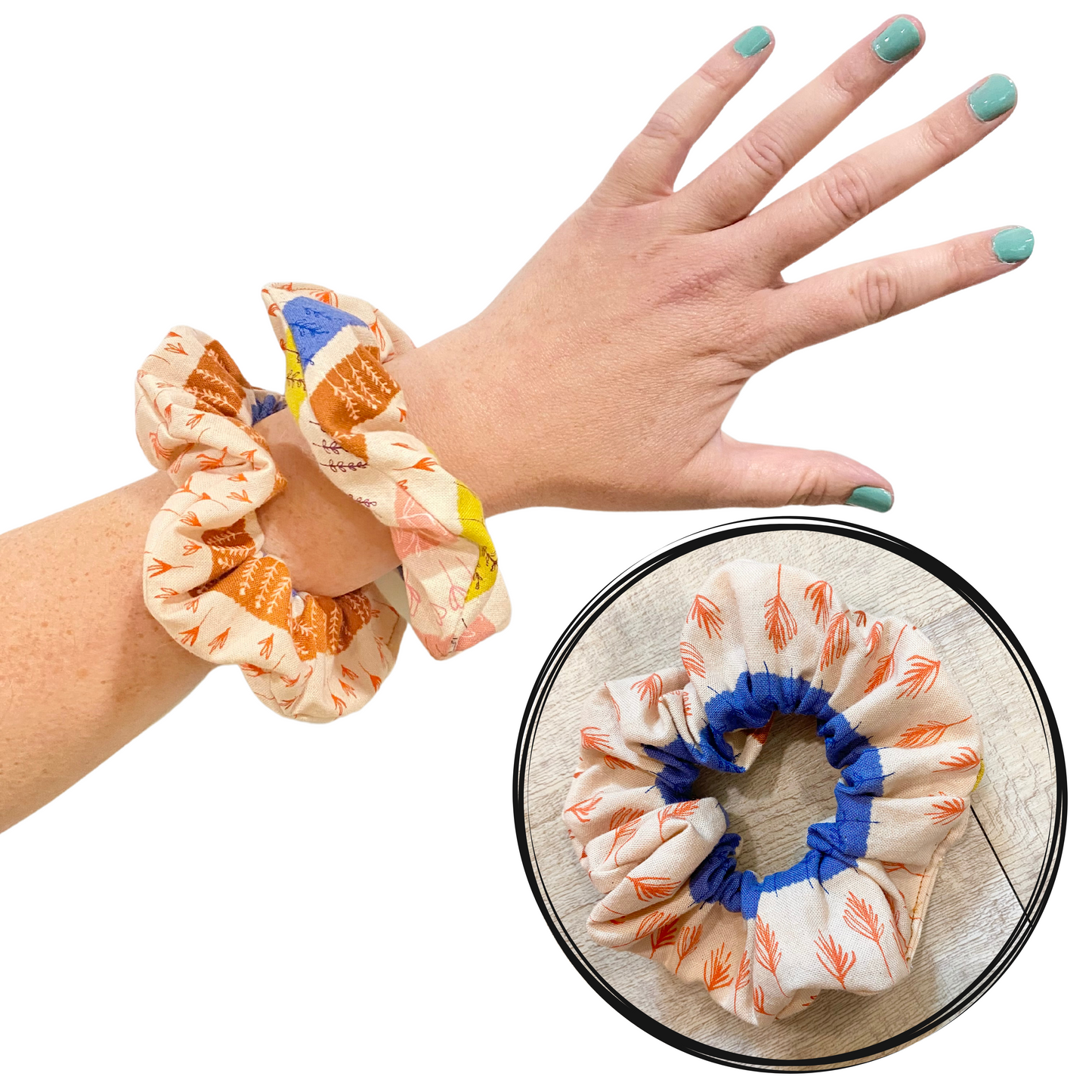 Hair Scrunchie - Harvest Stripe 2