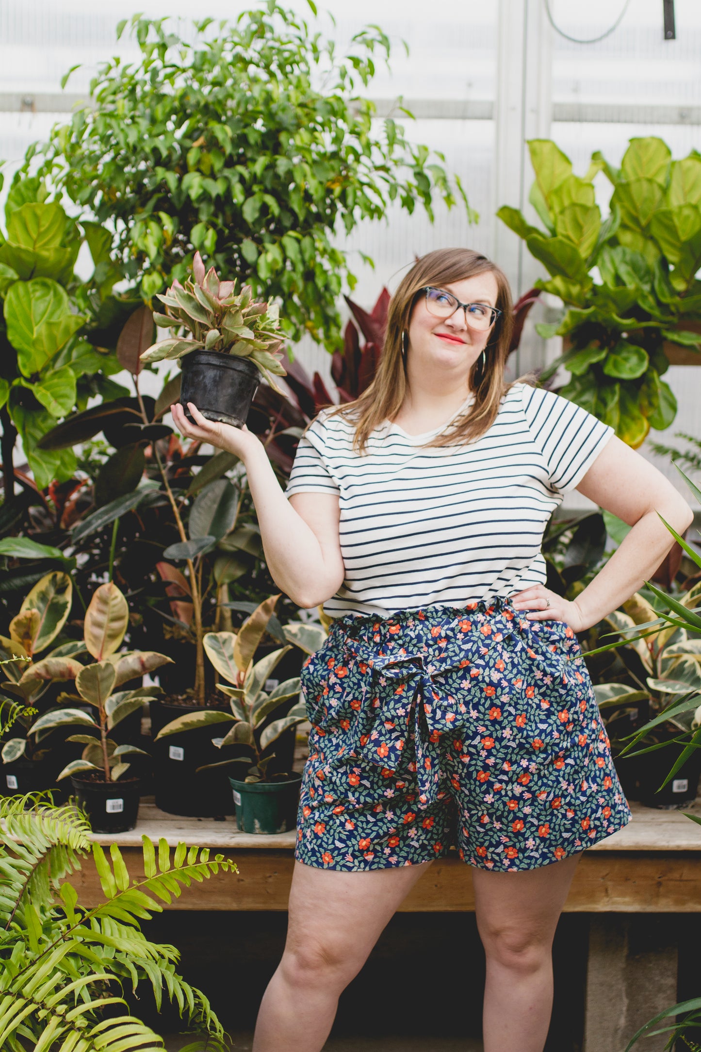 PRE-ORDER Paper Bag Waist Shorts - Choose Your Fabric