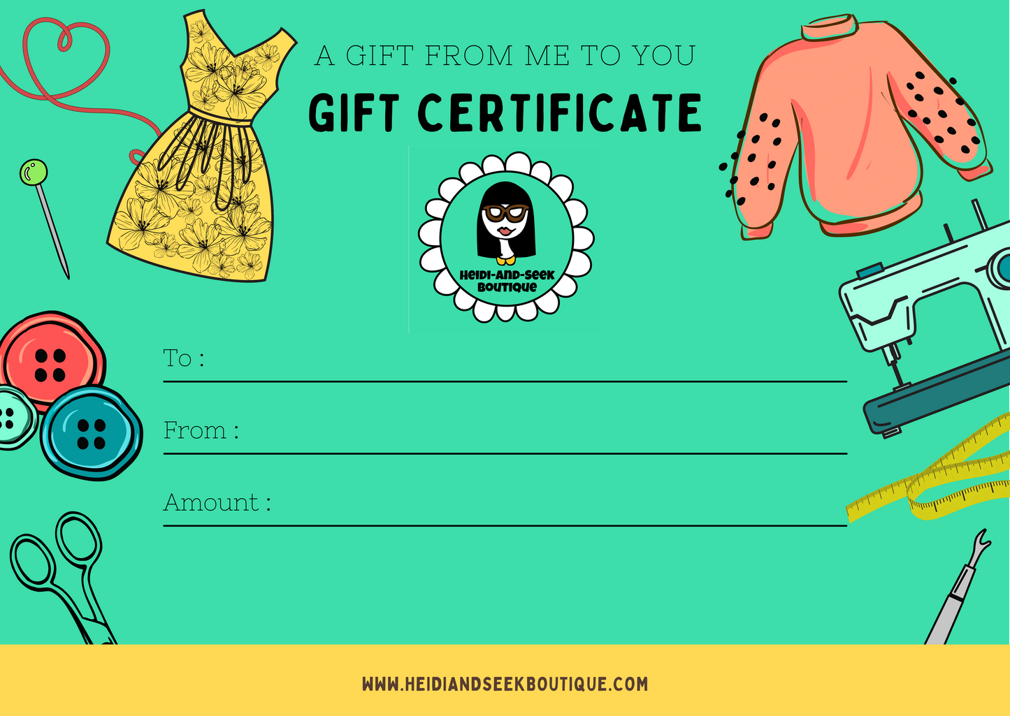 Heidi-and-Seek Boutique Gift Cards