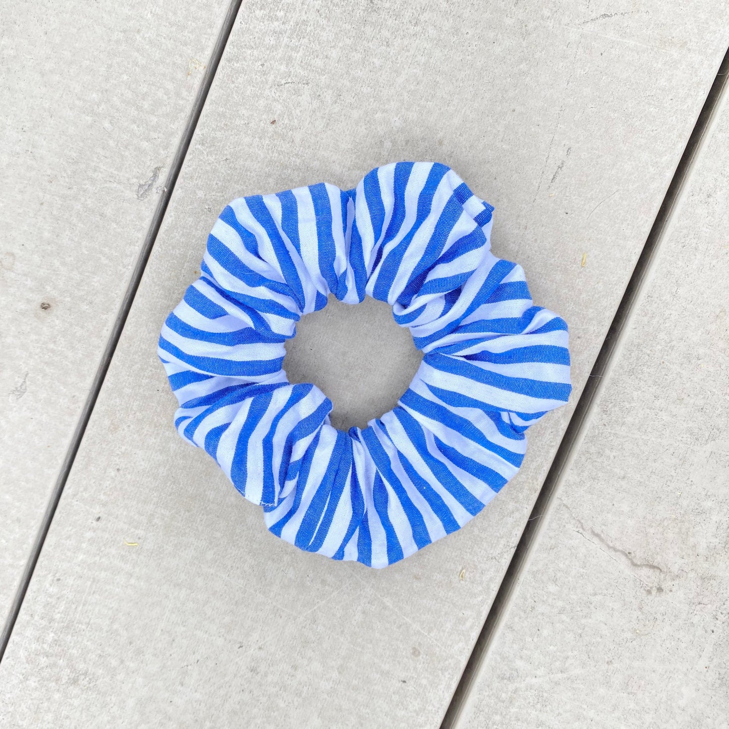 Nautical Striped Scrunchie