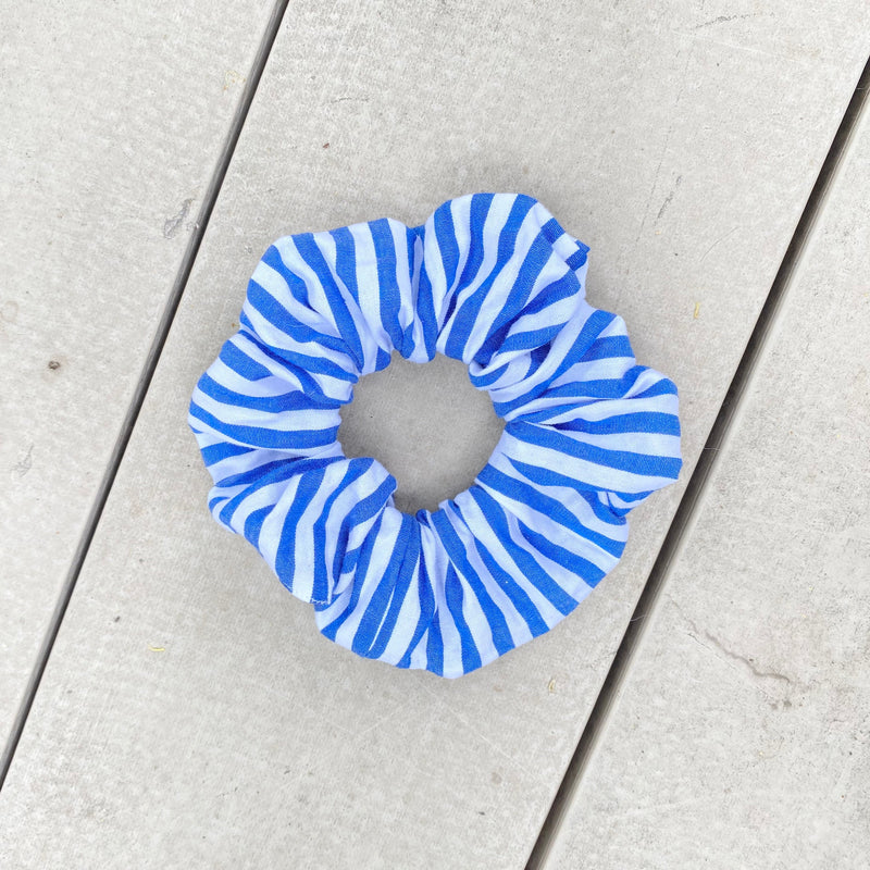 Nautical Striped Scrunchie