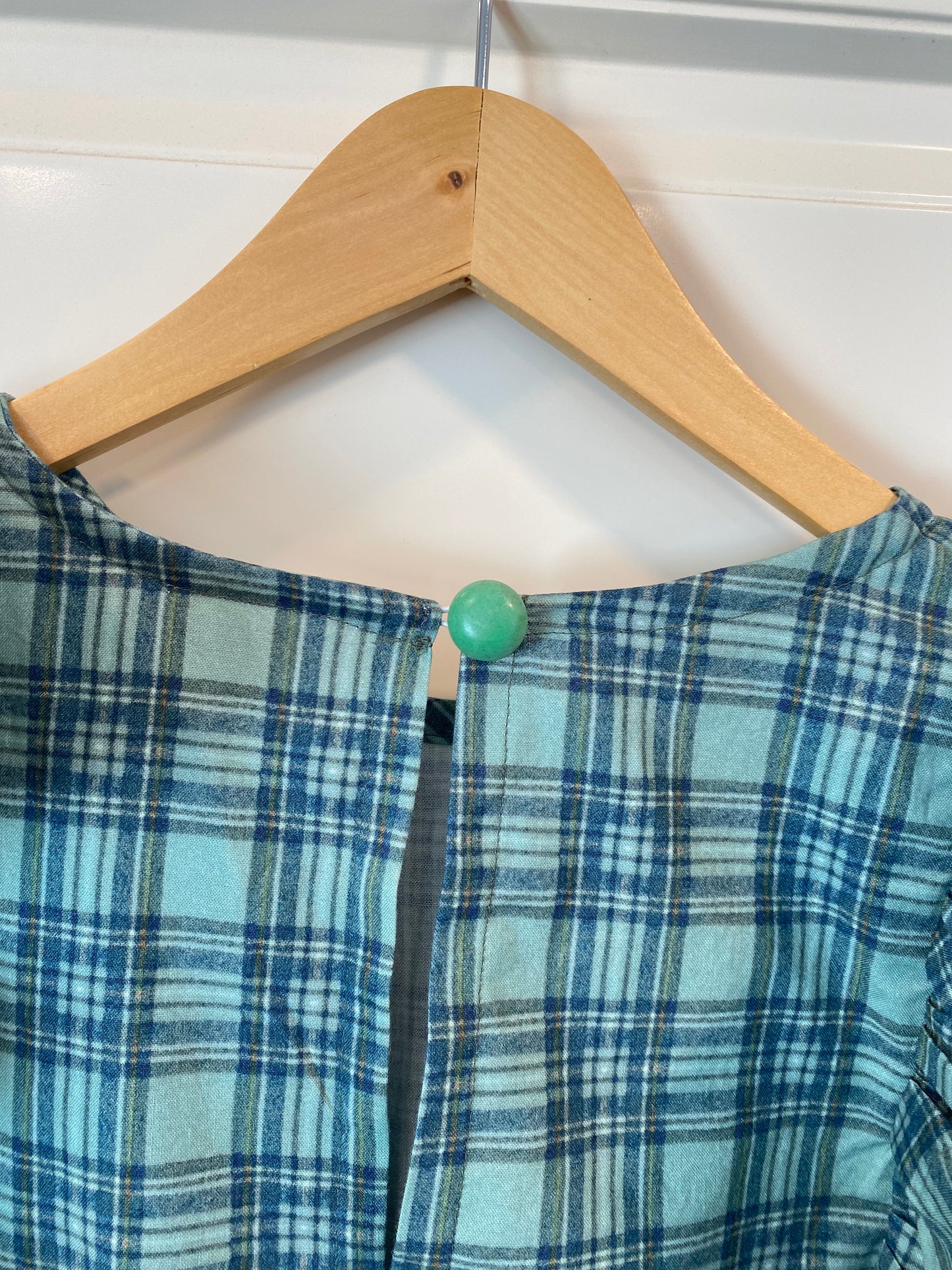 Custom Holiday Ruffle Dress in Festive Plaid
