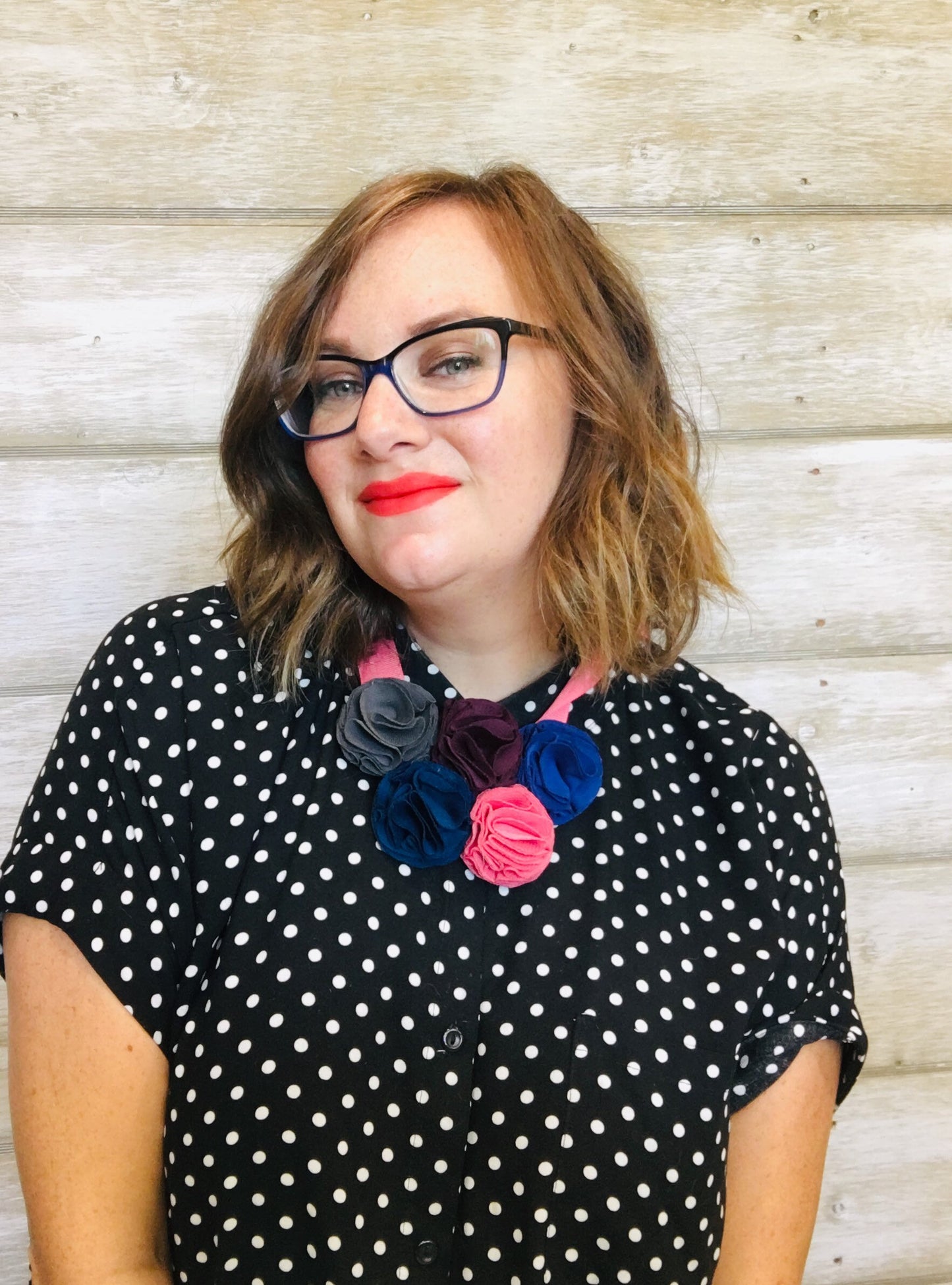 Floral Statement Necklace in Spring Mix
