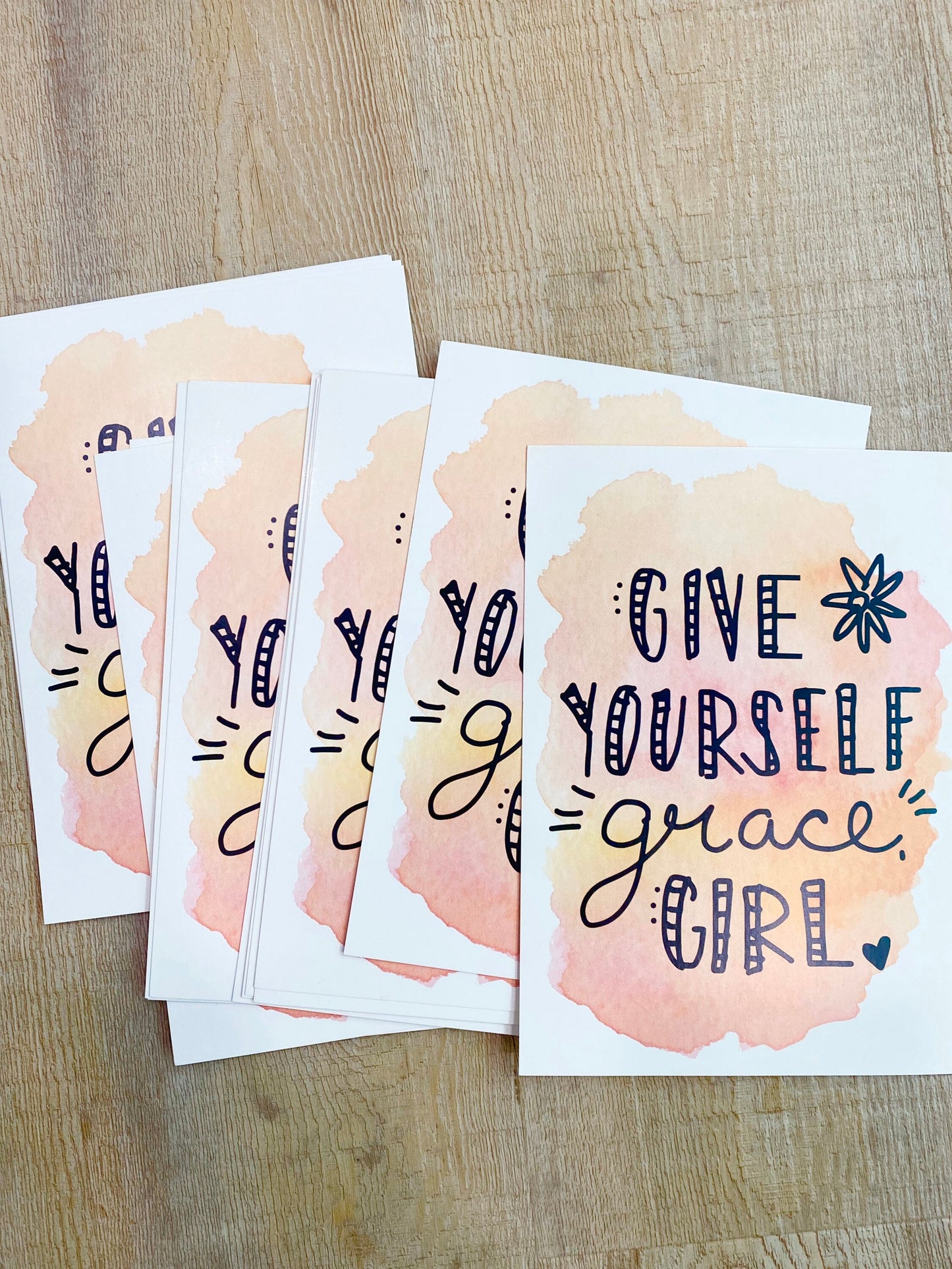 Art Print - Give Yourself Grace Girl!