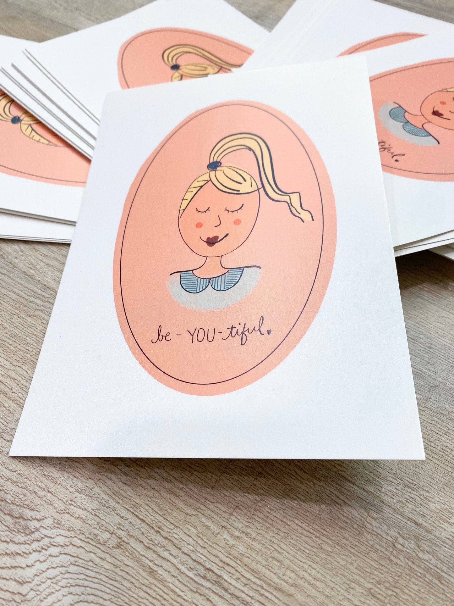 Be-YOU-tiful Art Print in Pink