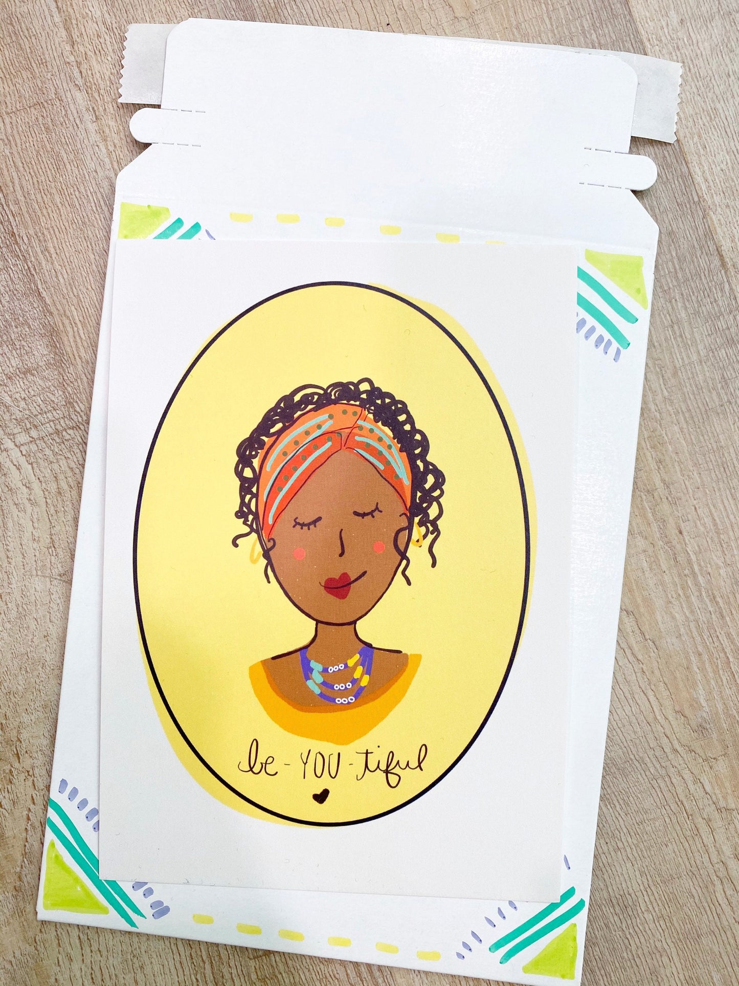 Art Print - You Are BeYOUtiful - Yellow