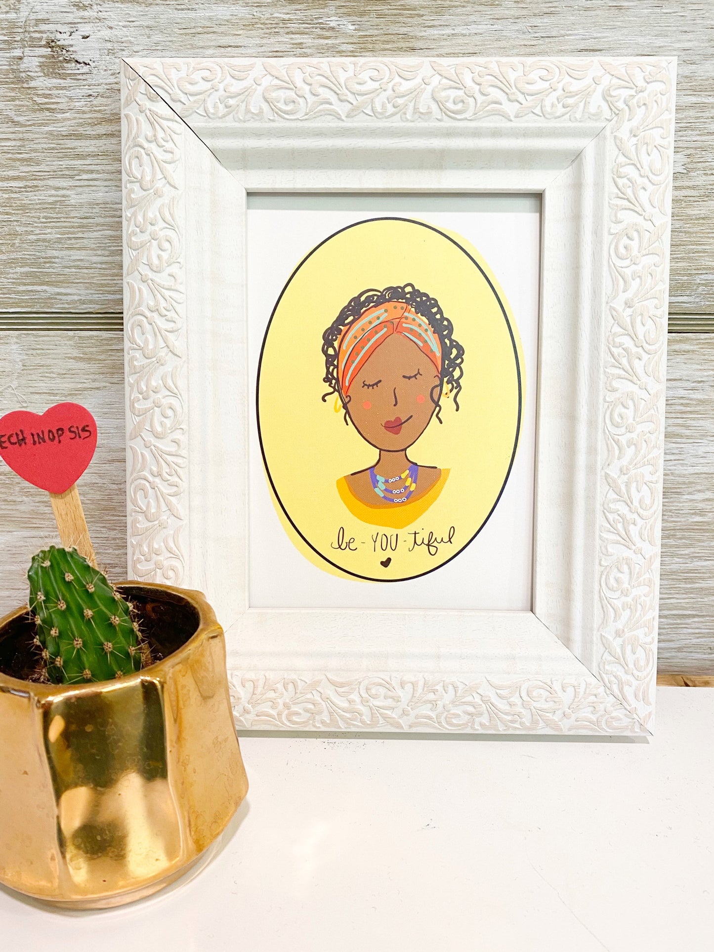 Art Print - You Are BeYOUtiful - Yellow