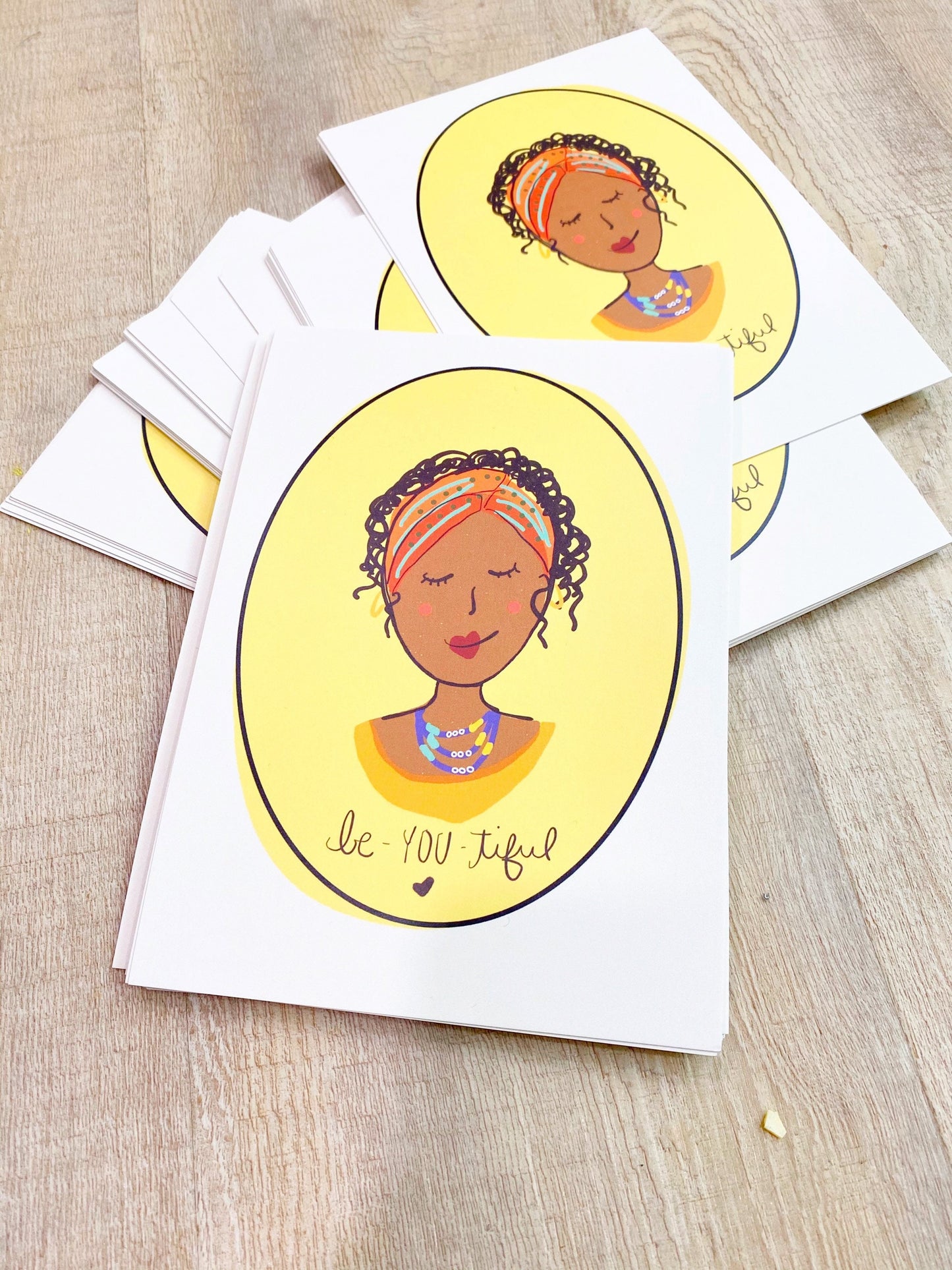 Art Print - You Are BeYOUtiful - Yellow
