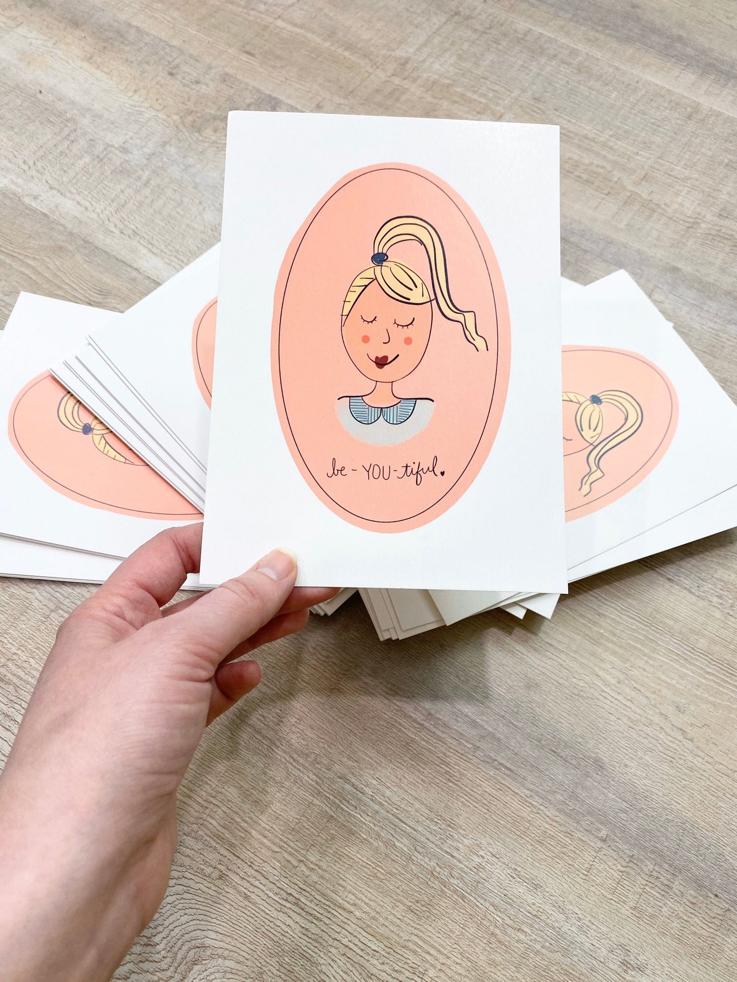 Be-YOU-tiful Art Print in Pink