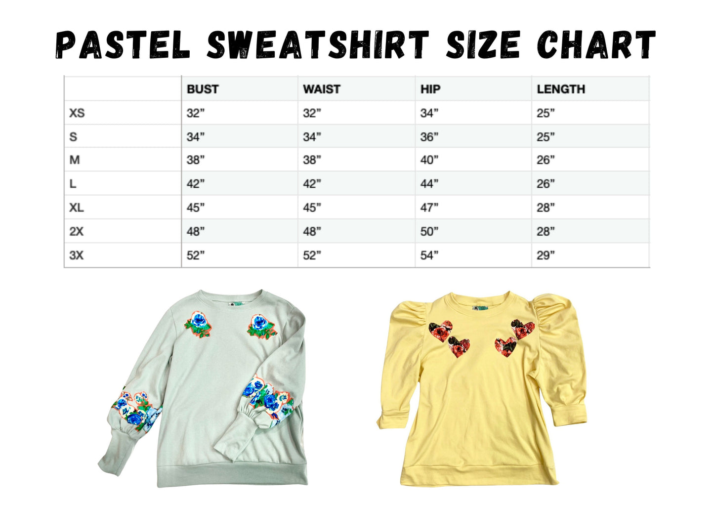 M - Yellow Puffed Sleeve Sweatshirt
