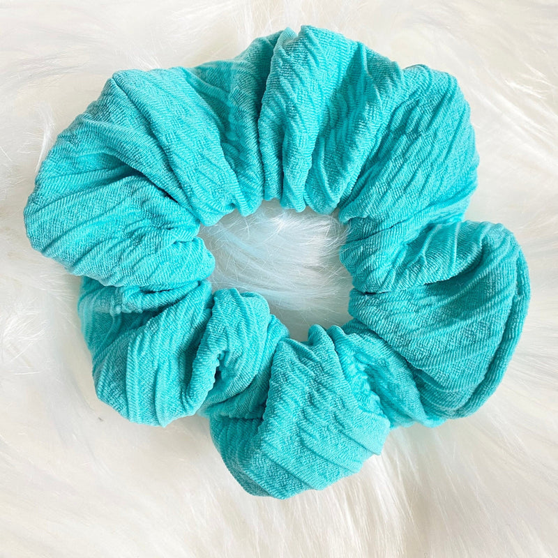 Teal Blue Scrunchie