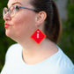 Fall Earrings in Red