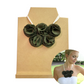 Floral Statement Necklace in Olive