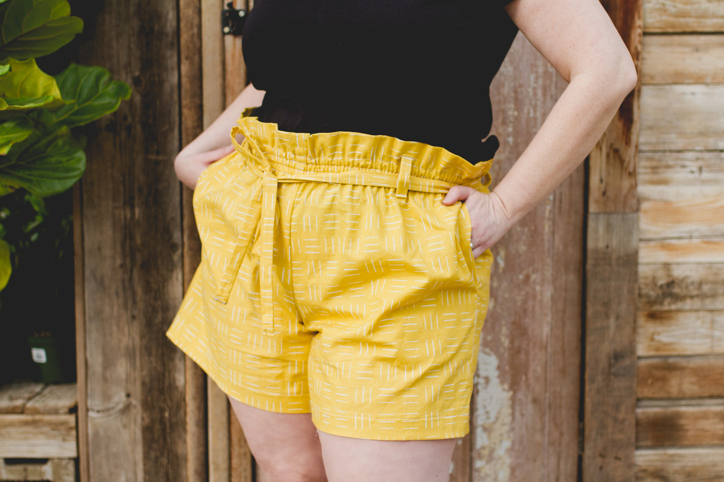 PRE-ORDER Paper Bag Waist Shorts - Choose Your Fabric