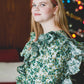 Holiday Ruffle Top in Mint Julep