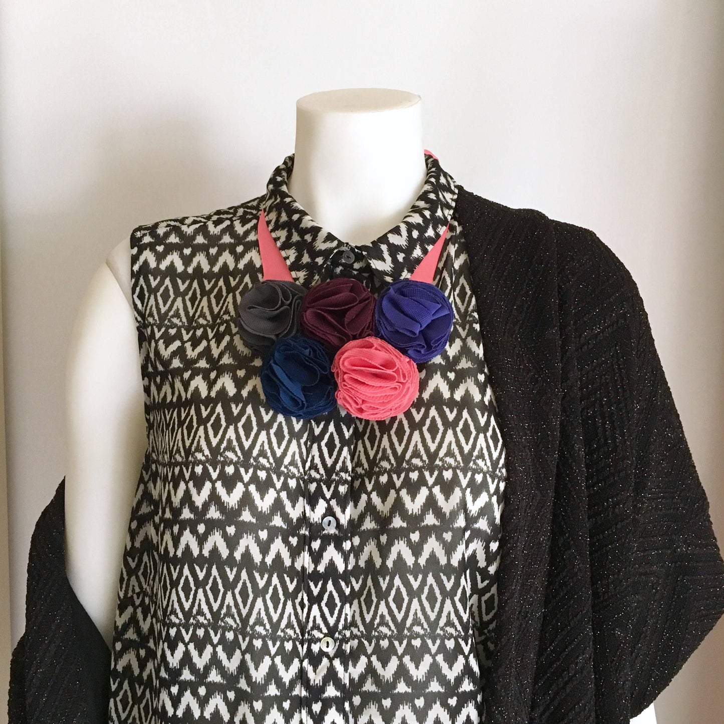 Floral Statement Necklace in Spring Mix