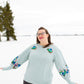 Mint Bubble Sleeve Sweatshirt